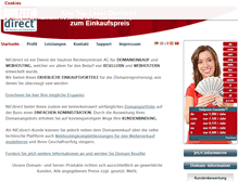 Tablet Screenshot of nicdirect.de